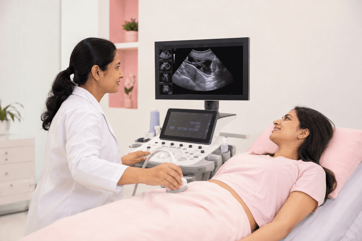 Obstetric ultrasound for delivery planning at Divine IVF Clinic Noida