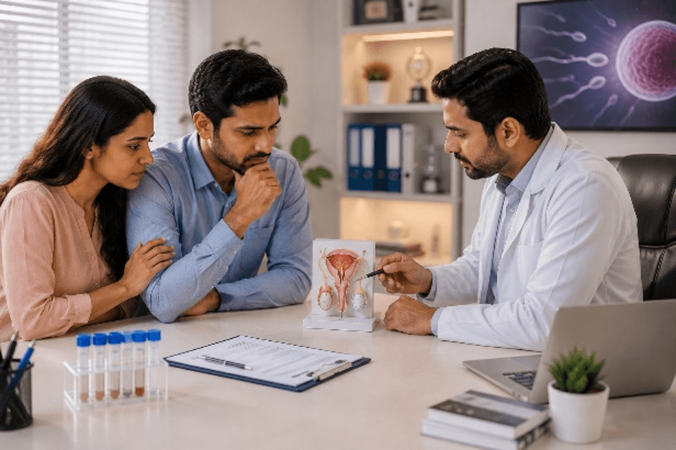Male infertility consultation with Dr. Mandavi Rai at Divine IVF, Noida